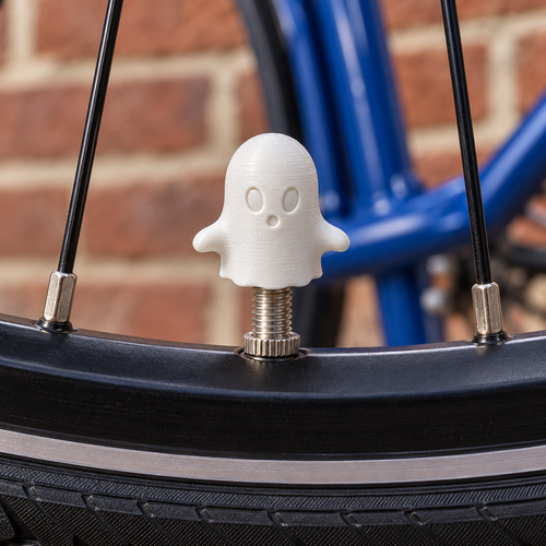 Spookje ventieldopjes - 3D-geprint ventieldopje voor de fiets